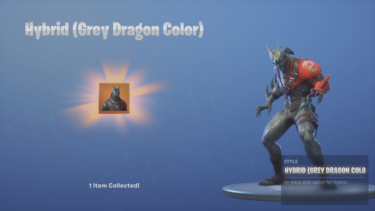 unlocking ninja hybrid blue dragon skin after winning fortnite victory royale - dragon fortnite skin