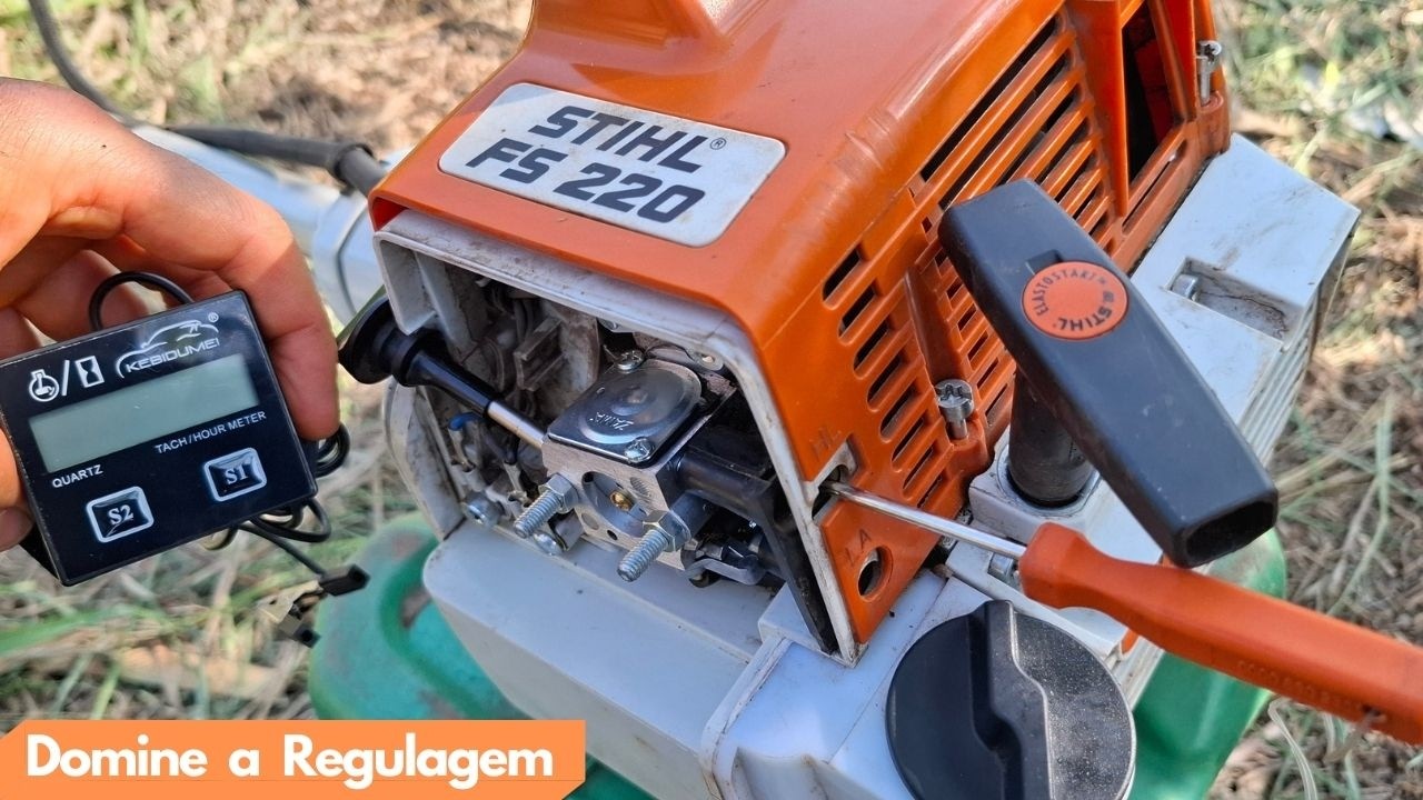 Como Regular o Carburador da Roçadeira Stihl FS 220 / FS 290 / FS 160 ...