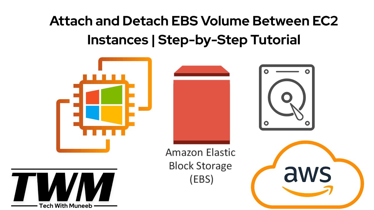 How to Detach & Attach EBS Volume Between Windows EC2 Instances in ...