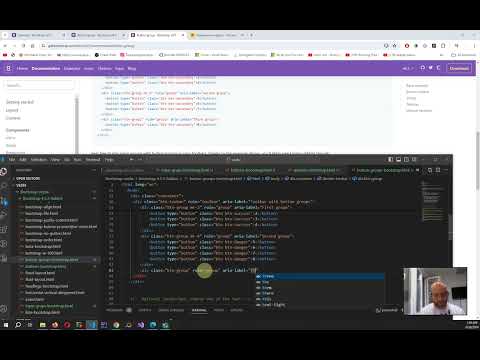 Bootstrap button group - YouTube