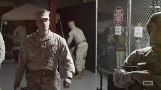 Huck kills Marines to protect civilians - The Walking Dead World Beyond 1x07