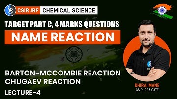Barton-McCombie Reaction | Chugaev reaction for CSIR NET  Chemical Science