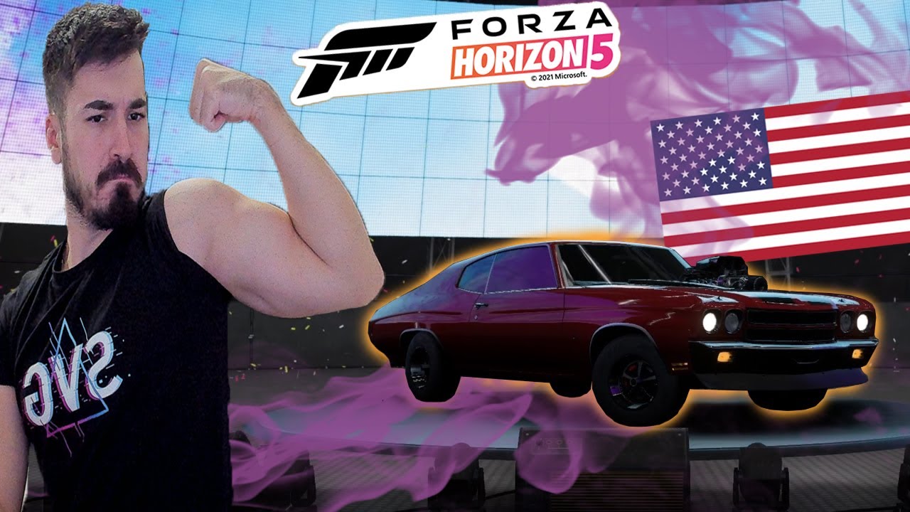 CURSA NEBUNA CU MUSCHI AMERICANI PE FORZA HORIZON 5! AMICU SI LEGUMA SE CAM CEARTA!