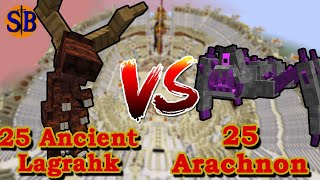 Arachnon (Pandoras Creatures) vs Ancient Lagrahk (Gaia's Dimension) | Minecraft Mob Battle