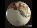 Animated map shows human migration throughout history  #shorts