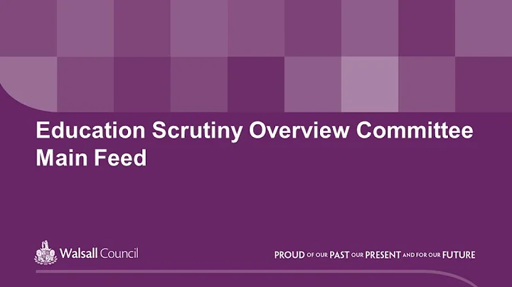 EDUCATION OVERVIEW & SCRUTINY COMMITTEE 1800 THURSDAY 13th JANUARY 2022