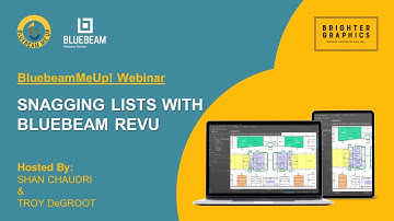Snagging Lists with Bluebeam Revu: BluebeamMeUp! Webinar Series by Brighter Graphics #howto