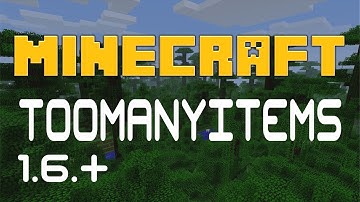 Minecraft 1.6.2 Too Many Items Mod Install Tutorial (Too Many Items)