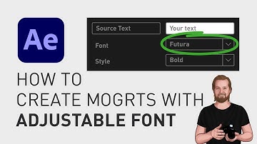 How to create Mogrts with adjustable font