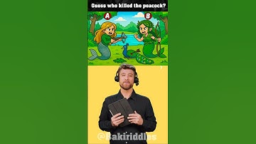 Guess who killed the peacock? #quiz #riddles #logicpuzzles #brainteasers #ytshorts #trending #shorts