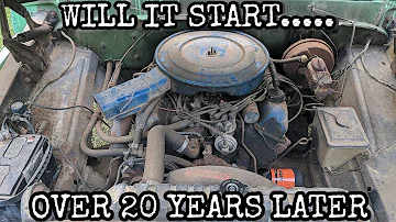 Jak nastartujete motor, který 20 let stál?