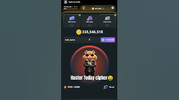 HAMSTER KOMBAT cipher code for today: 03-07-2024🤑#everyone #highlights #vairal #trending