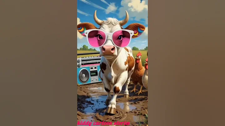 The Dancing cow 🐄🐮contest #shorts #YT Shorts #ai #trending #cartoon #viral reels