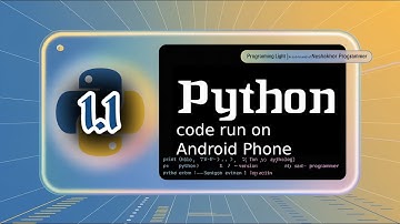 1.1 Run Python on Android Phone | Pydroid 3 Environment Setup | Programming Light | Neshakhor Progr.