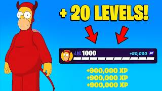 New Best Legit No Timer Fortnite Xp Map To Farm & Level Up Fast In Season Simpsons 550,000
