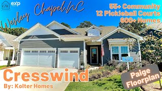 Wesley Chapel, NC | Cresswind by Kolter Homes | Paige Floor plan | 2500 SF | 55+ Community