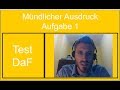 Test DaF || Mündlicher Ausdruck 1 || Test DaF // Oral Expression 1
