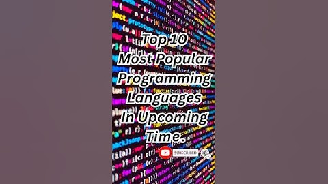 #top 10 most popular programming languages in the world #shorts #youtubeshorts #programming