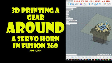 3d Print an Autodesk Fusion 360 Gear Generation around an SG90 Servo Horn Tutorial