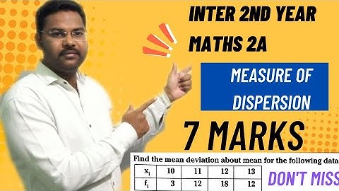 Mean deviation about mean@maths naresh eclass