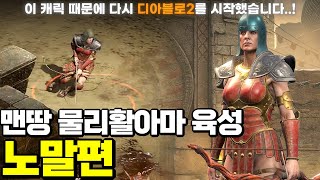 [Diablo2:Resurrected] 개인적으로 물리캐릭 중 가장 재밌습니다..! 디아2를 다시 시작하게 만든 캐릭! 🔥맨땅 물리활아마 육성 노말편🔥