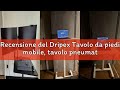 Recensione del Dripex Tavolo da piedi mobile, tavolo pneumatico con altezza regolabile per computer
