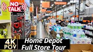 The Home Depot (Home Improvement Warehouse): Full Tour | Ambient 4K POV No Talking | Tuesday Morning