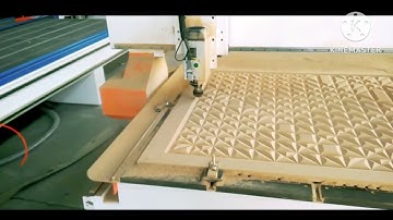 high speed MDF CNC cutting (triangle design #)