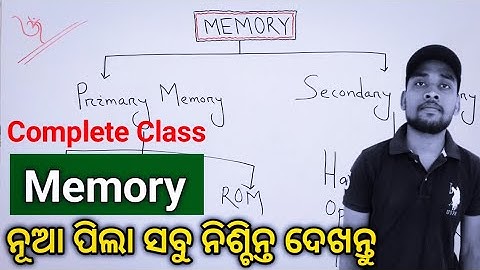 Computer Memory full class [Odia] | Memory and its types full class in odia | Computer fundamentals