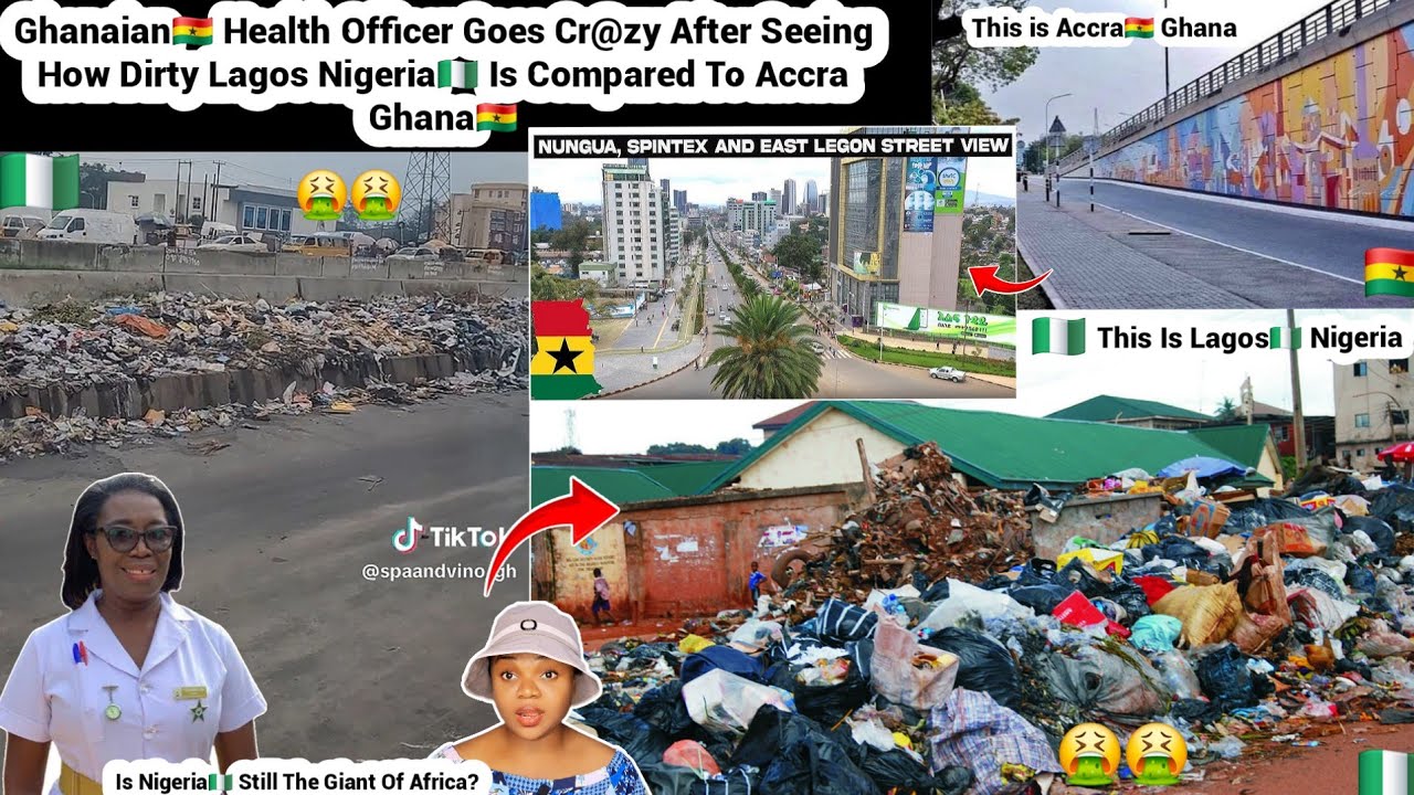 Ghanaian🇬🇭 Nurse Goes Cr@zy Discovering How D!rty Lagos Nigeria🇳🇬 is Compared to Accra GH🇬🇭