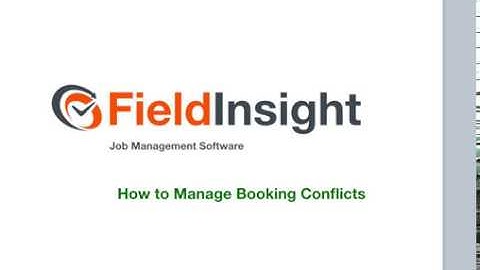 FieldInsight Feature : Manage Job Booking Conflicts for Technicians