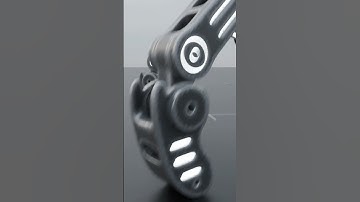 Sci-fi war robot made in Blender #b3d #3d #3danimation