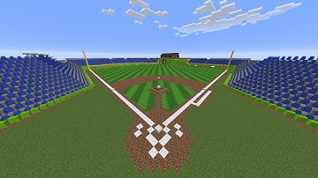 Minecraft Baseball Stadium Progress!