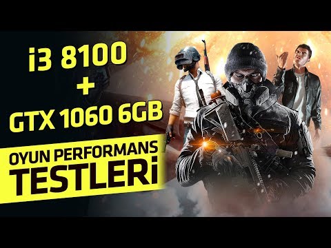 i3 8100 + GTX 1060 6GB Game Performance (BF1, GTA V, CS:GO, PUBG)