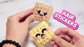 DIY Hair Sticker - Cute Biscuit