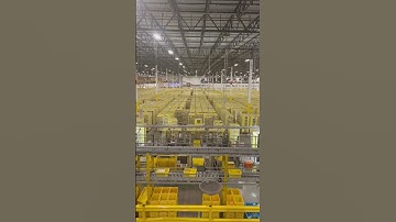 The inside of a Amazon warehouse. #warehouse #amazon