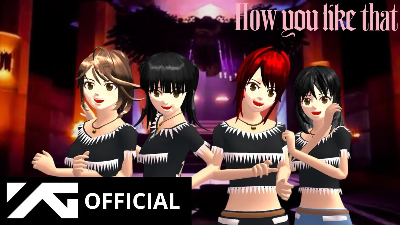 BLACKPINK - ' How You Like That ' M\V . { Sakura Scholl Simulator }