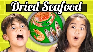 KIDS vs. FOOD - DRIED SEAFOOD (Shrimp, Squid, Sardines!!)