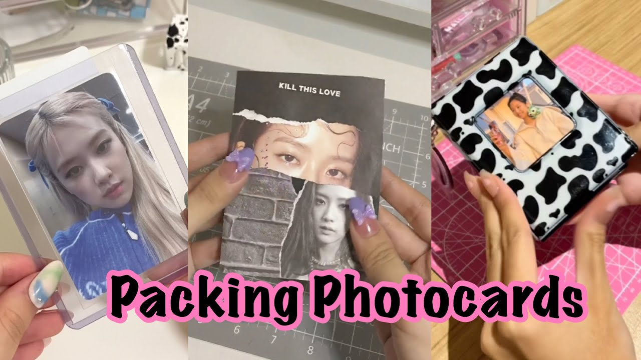 📓💞 Packing Kpop Photocards (Blackpink ver.) #27 [ ASMR ] ✨| tiktok compilation |