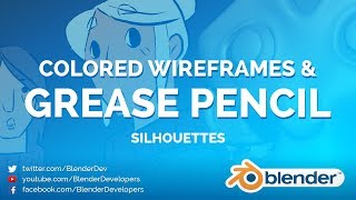 COLOR WIREFRAMES + GREASE PENCIL! - Blender 2.8 Beta