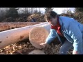 Cutting a Log Home Log Properly