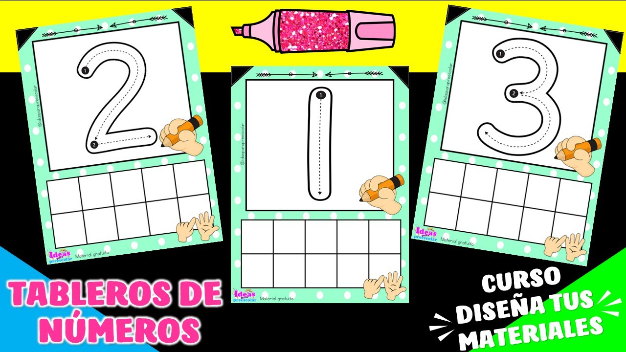 TE ENSEÑO A DISEÑAR ESTOS TABLEROS DE NÚMEROS/VIDEO 11 DEL CURSO DISEÑA ...