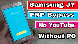 Samsung J7 (J700f) Frp Bypass | Samsung J7 Ka Frp Lock Tode Without Pc