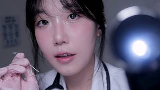ASMR 귀 압력 검사 👂 Intense Ear Pressure | Otoscope, Suction, Mic Pressing | Soft Spoken