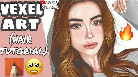 VEXEL ART HAIR TUTORIAL (part 3) using autodesk sketchbook