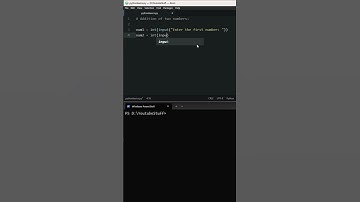 Python Beginner Tutorial: Adding Two Numbers #python #programming #coding