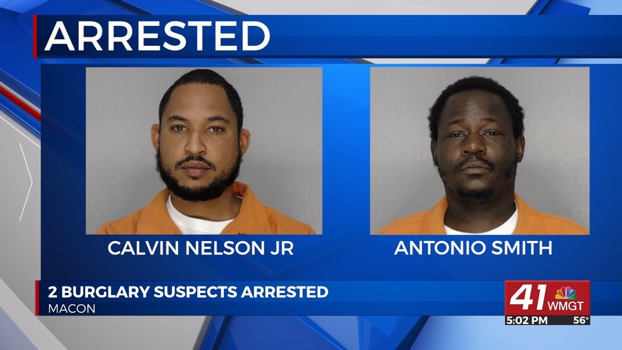 2 burglary suspects arrested in Macon, one remains on the loose - YouTube