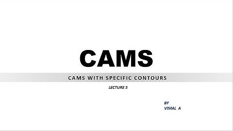 CAM WITH SPECIFIC CONTOUR
