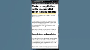 Review: Faster compilation with the parallel front-end in nightly