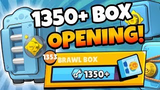 OPENING 1350+ BRAWL BOXES! CAN WE MAX OUR ACCOUNT? | Brawl Stars | BIGGEST LEGIT BOX OPENING EVER!